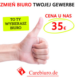 Gewerbe bez zameldowania w carebiuro.de